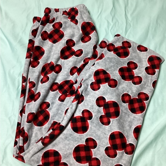 Disney Other - Disney Mickey Icon Gray Polyester Lounge/PJ Pants